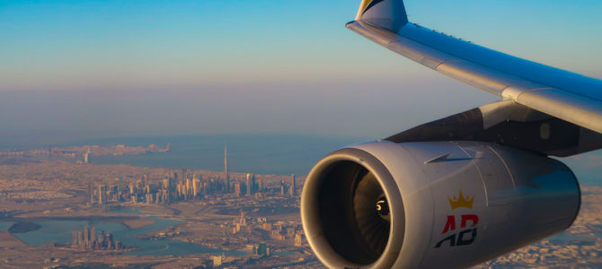 Air Belgium Business Class from London to Dubai