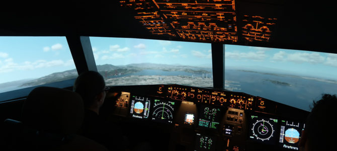 Flying the Aerotask A320 Simulator (in Essen)