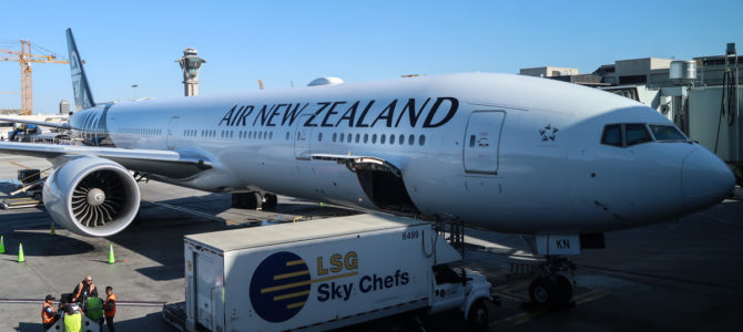 Air New Zealand Boeing B777 Premium Economy from London to Los Angeles