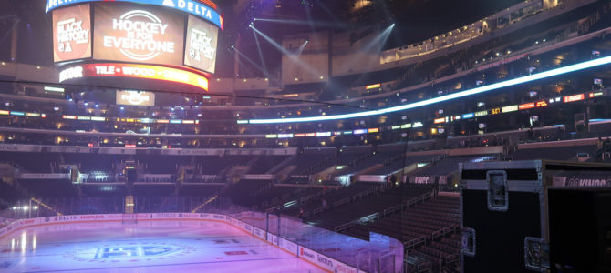 Visiting the Los Angeles Kings at Staples Center
