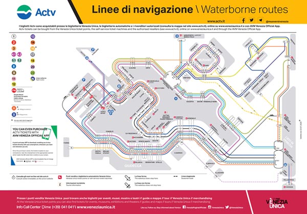 The water buses of Venice (Vaporetto). Lines, prices 2023 and