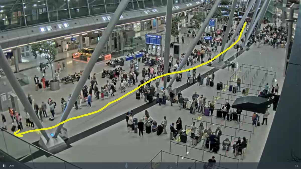 European Airports Go Mad a Morning at Dusseldorf Airport