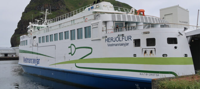 Cruising on the Herjolfur Vestmannaeyjar Ferry