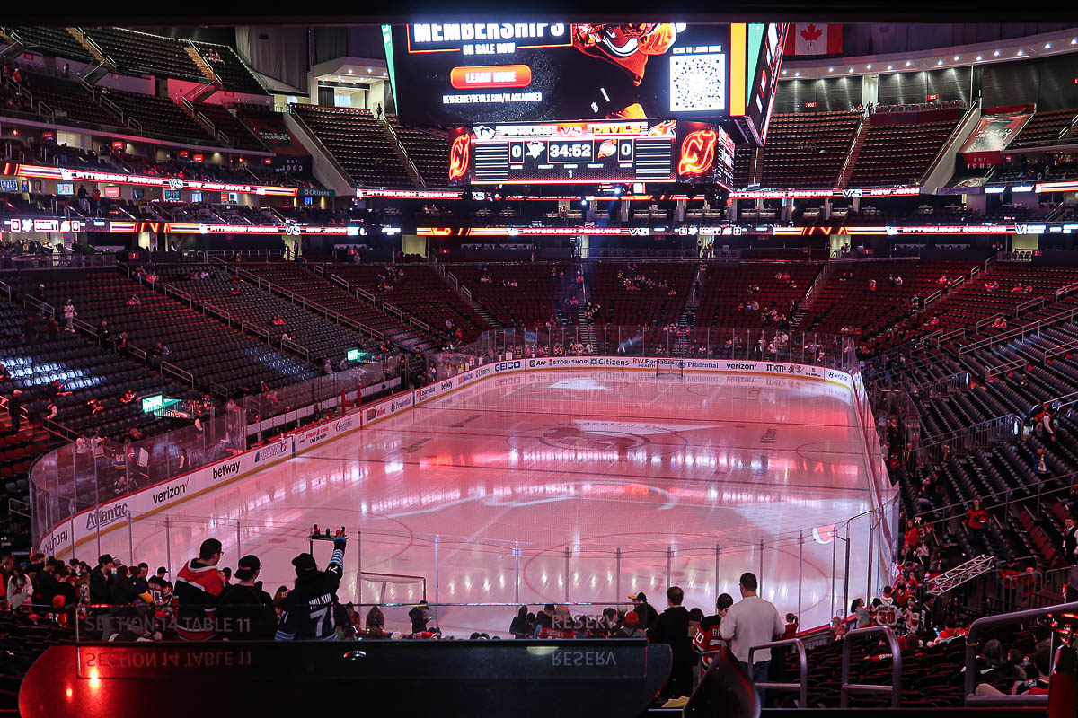 Watching the New Jersey Devils at Prudential Center