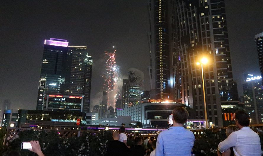 Burj Khalifa NYE Fireworks from Hilton Dubai Al Habtoor City