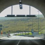 Crossing the Atlantic Ocean in the Sandoyartunnilin (Sandoy Tunnel)