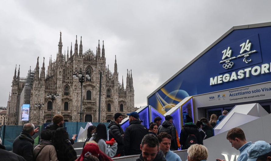 The Milano Cortina 2026 Olympic Games Megastore in Milan