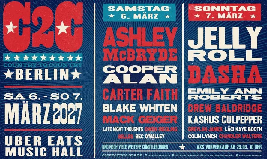 The 2027 Country To Country Main Acts have been announced – My & Your Thoughts